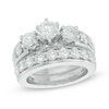 Thumbnail Image 1 of 2-3/4 CT. T.W. Diamond Past Present Future® Bridal Set in 14K White Gold