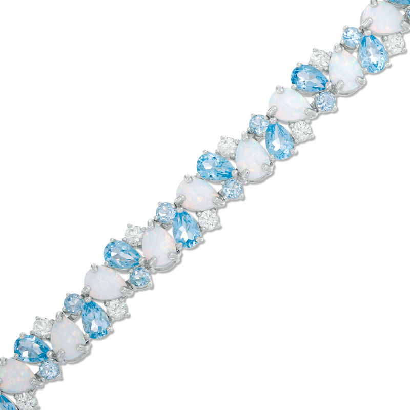 Natural Blue Topaz 925 Sterling Silver Gemstone Bracelet – Dargette Fine  Jewelry – Shop Now