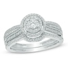 Thumbnail Image 1 of 1/2 CT. T.W. Diamond Frame Bridal Set In 10K White Gold