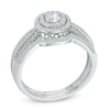 Thumbnail Image 2 of 1/2 CT. T.W. Diamond Frame Bridal Set In 10K White Gold