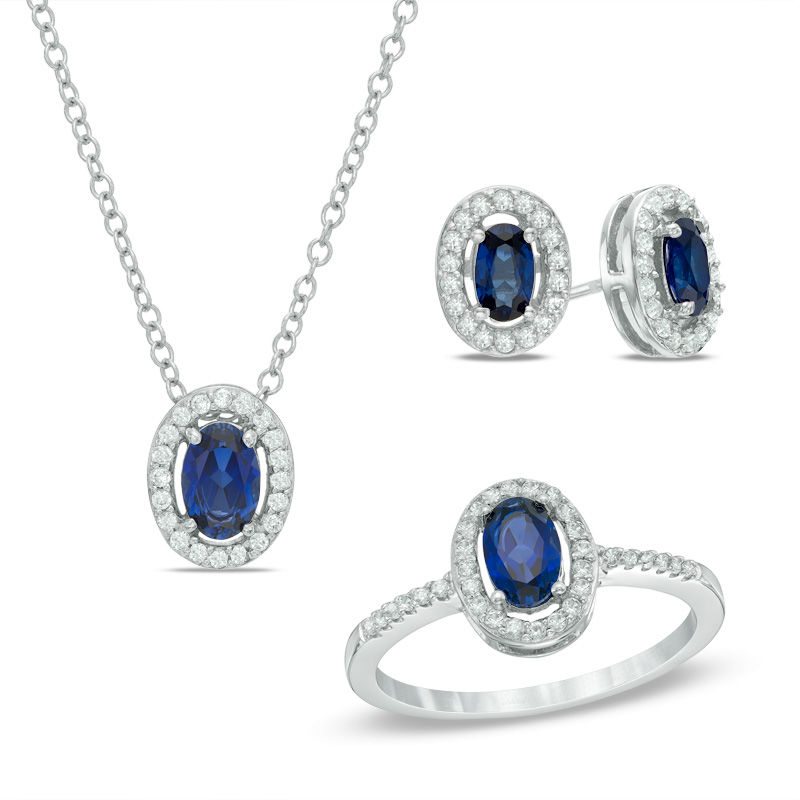 Blue pendant sale set