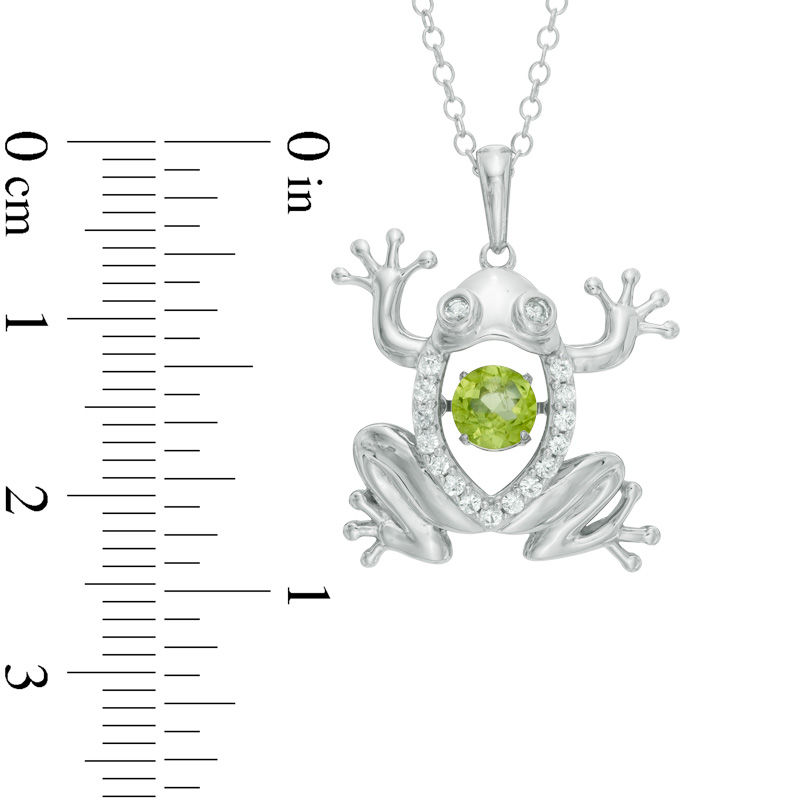 peridot frog necklace