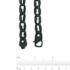 Thumbnail Image 2 of Men's Matte Curb Chain Necklace and Bracelet Set in Stainless Steel with Black IP - 24&quot;