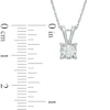 Thumbnail Image 2 of 1 CT. T.W. Diamond Solitaire Pendant and Earrings Set in 10K White Gold