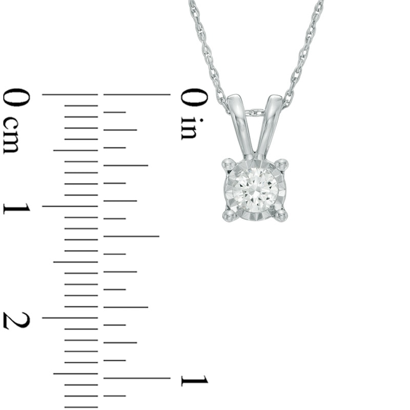 Main Image 2 of 1 CT. T.W. Diamond Solitaire Pendant and Earrings Set in 10K White Gold