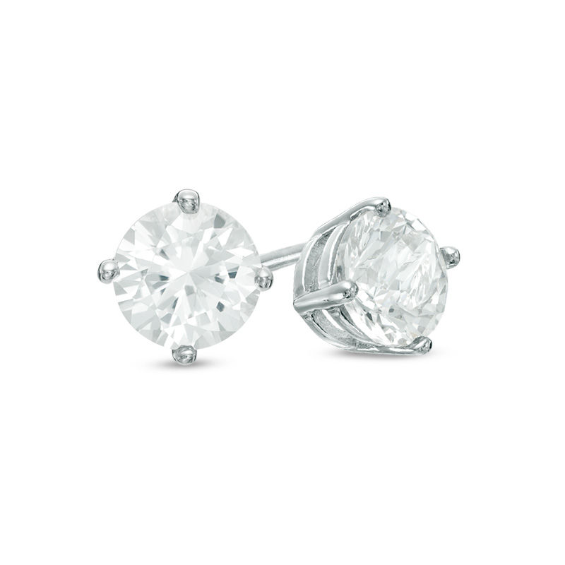 White deals stud earrings