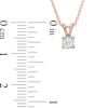 Thumbnail Image 2 of 1/4 CT. T.W. Diamond Solitaire Pendant and Earrings Set in 10K Rose Gold