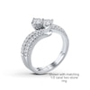 Thumbnail Image 3 of Ever Us® 1/8 CT. T.W. Diamond Contour Band in 14K White Gold