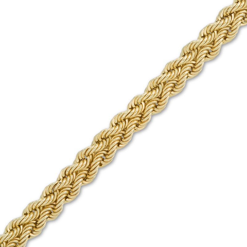 Main Image 1 of Double Row Braided Rope Chain Bracelet in 10K Gold - 7.25&quot;