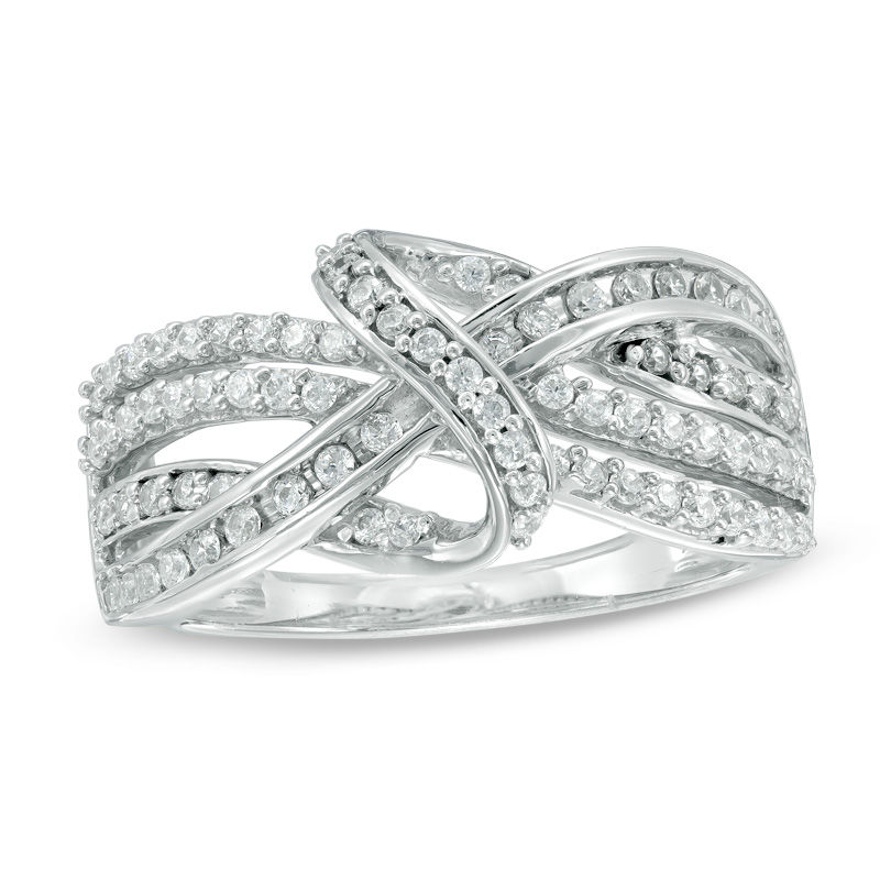 Diamond 2024 knot ring