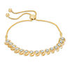 Thumbnail Image 1 of 1/2 CT. T.W. Diamond &quot;S&quot; Bar Bolo Bracelet in 10K Gold - 9.5&quot;