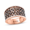 Thumbnail Image 1 of EFFY™ Collection 1 CT. T.W. Champagne and White Diamond Pebbles Band in 14K Rose Gold