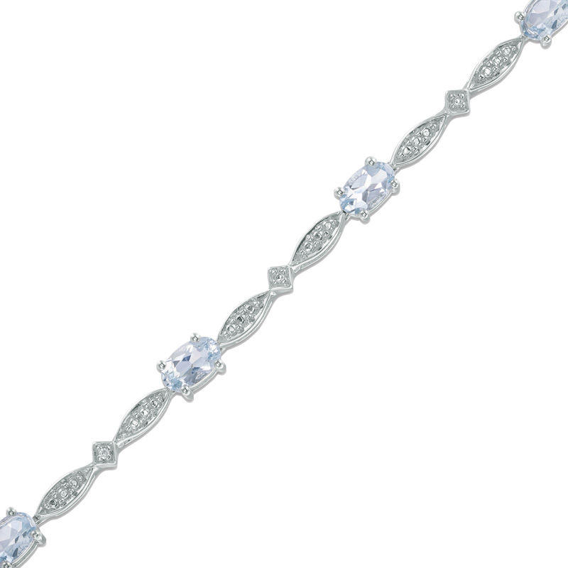 2024 zales sterling silver jwbr diamond accent tennis (as-is) bracelet size 7.25in