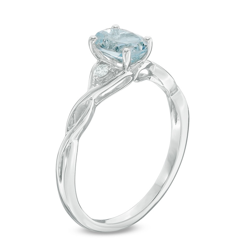 aquamarine wedding ring zales