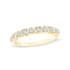 Thumbnail Image 1 of 1/10 CT. T.W. Diamond Heart-Shaped Anniversary Band in 10K Gold