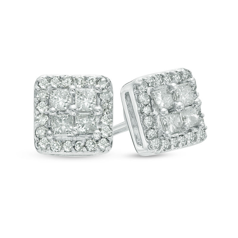 Kay Outlet Diamond Solitaire Stud Earrings 3/8 ct tw 10K Yellow Gold |  Hamilton Place