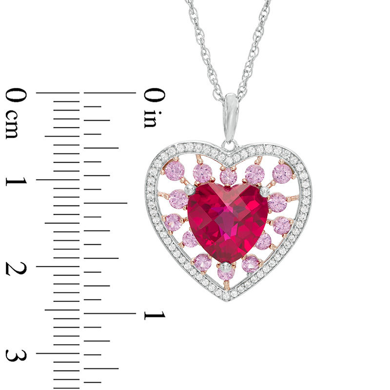 Pink sapphire necklace deals zales