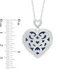 Thumbnail Image 3 of Diamond Accent Filigree Heart Locket in Sterling Silver