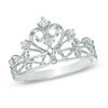 Thumbnail Image 0 of 1/10 CT. T.W. Diamond Crown Ring in Sterling Silver