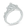 Thumbnail Image 1 of 1/10 CT. T.W. Diamond Crown Ring in Sterling Silver