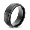 Thumbnail Image 2 of Triton Men's 9.0mm Comfort Fit Honeycombed Black Tungsten Wedding Band