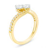 Thumbnail Image 2 of Ever Us™ 3/4 CT. T.W. Two-Stone Diamond Bypass Ring in 14K Gold