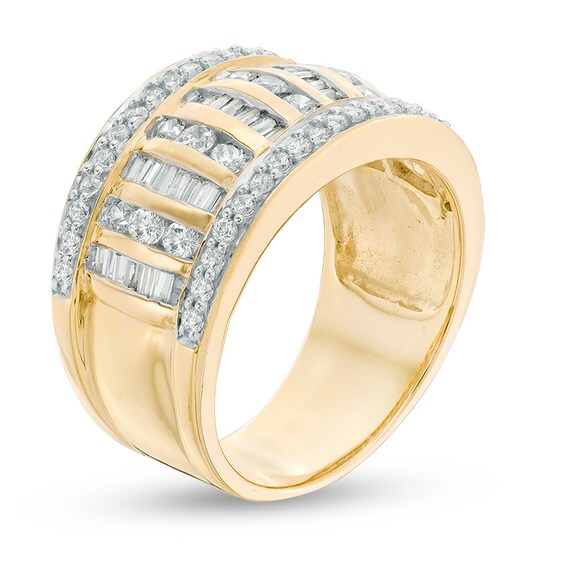 1 CT. T.W. Diamond Column Ring in 10K Gold | Zales Outlet