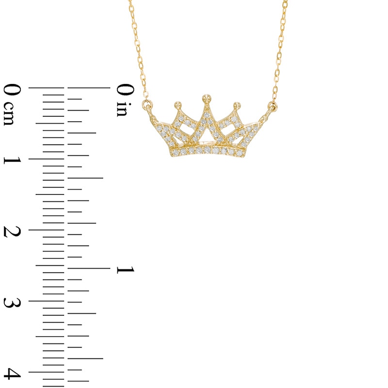 Men's Diamond (5/8 Ct. t.w.) Crown Key Pendant in 10K Yellow Gold - Yellow