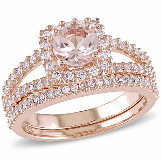 Kay jewelers sale morganite bridal set