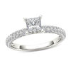 Thumbnail Image 1 of 1 CT. T.W. Princess-Cut Diamond Engagement Ring in 14K White Gold