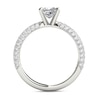 Thumbnail Image 3 of 1 CT. T.W. Princess-Cut Diamond Engagement Ring in 14K White Gold