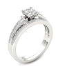 Thumbnail Image 2 of 1 CT. T.W. Quad Princess-Cut Multi-Diamond Bridal Set in 14K White Gold