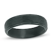 Thumbnail Image 1 of Triton Men's 6.0mm Comfort Fit Hammered Black Tungsten Wedding Band