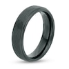 Thumbnail Image 2 of Triton Men's 6.0mm Comfort Fit Hammered Black Tungsten Wedding Band