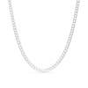 Thumbnail Image 1 of Men's 3.6mm Curb Chain Necklace in 14K White Gold - 30&quot;