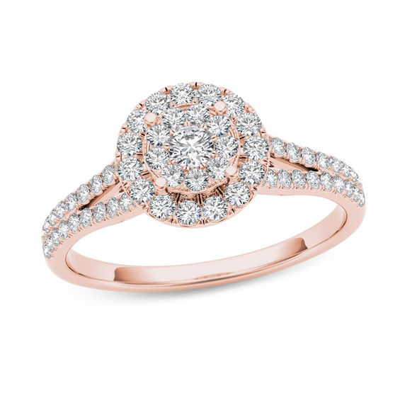 Zales rose gold on sale rings