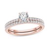 Thumbnail Image 1 of 3/4 CT. T.W. Diamond Bridal Set in 14K Rose Gold