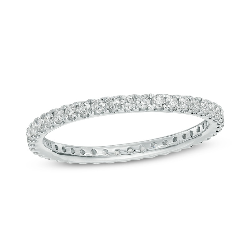 Main Image 1 of 1/2 CT. T.W. Diamond Eternity Band in 14K White Gold