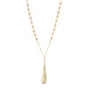 Thumbnail Image 1 of Elongated Teardrop with Beads Pendant in 14K Gold - 17&quot;