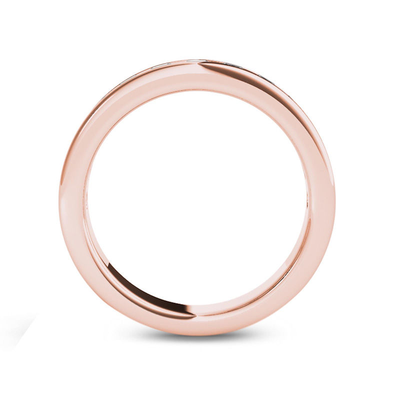 Main Image 3 of Men's 1 CT. T.W. Diamond Wedding Band in 14K Rose Gold