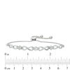 Thumbnail Image 2 of Diamond Accent Triple Infinity Bolo Bracelet in Sterling Silver - 9.5&quot;