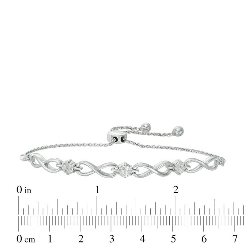 Bracelets Zales | 1 Ct. T.W. Diamond Tennis Bracelet In 10K White Gold •  Lovesrings