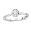 Thumbnail Image 1 of Diamond Accent Solitaire Heart Gallery Promise Ring in 10K White Gold