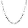 Thumbnail Image 1 of Men's 4.7mm Curb Chain Necklace in Solid 14K White Gold - 24&quot;