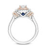 Thumbnail Image 2 of Vera Wang Love Collection 1-1/5 CT. T.W Diamond Double Frame Engagement Ring in 14K Two-Toned Gold