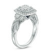 Thumbnail Image 2 of Vera Wang Love Collection 1-1/4 CT. T.W. Quad Princess-Cut Diamond Frame Engagement Ring in 14K White Gold