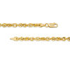 Thumbnail Image 3 of Made in Italy 3.8mm Rope Chain Bracelet in 14K Gold - 7.5&quot;