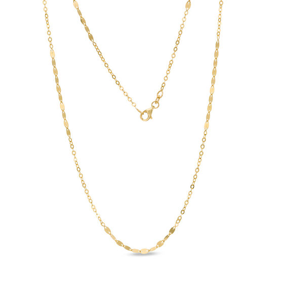 Made In Italy Double Strand Sparkle Chain Necklace In 14k Gold 18