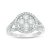 Thumbnail Image 1 of 1 CT. T.W. Composite Diamond Frame Engagement Ring in 10K White Gold