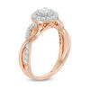 Thumbnail Image 2 of 5/8 CT. T.W. Diamond Frame Twist Engagement Ring in 14K Two-Tone Gold